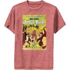Disney Book Jungle Poster-Dsjb00sdsc_01chh Boys Short Sleeve Tee Shirt
